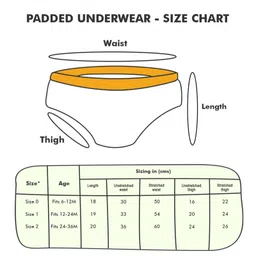 mom's home Moms Home 100% Cotton Unisex Baby Padded Underwear -Fish & Rocket -Size 2 (2-3Y) - Pack of 2 image 5