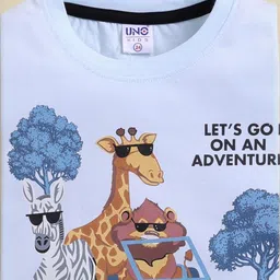UNO KIDS Boys Printed T-shirt with Shorts image 5