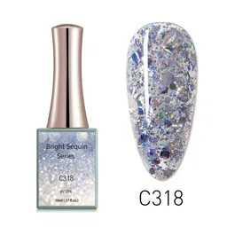 CANNI Bright Sequin Series UV LED Gel Nail Polish - C318-picture-38