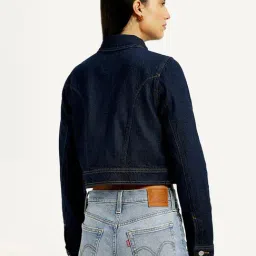 Levi's Navy Cotton Regular Fit Denim Jacket image 2
