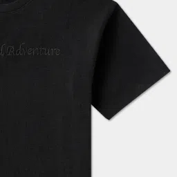 R&B Boys Black Cotton Printed T-Shirt image 3