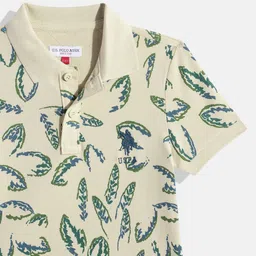 U.S. Polo Assn. Kids Boys Printed Polo Collar T-shirt image 3