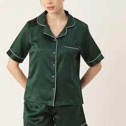 ETC Women Solid Satin Night suit-image-59