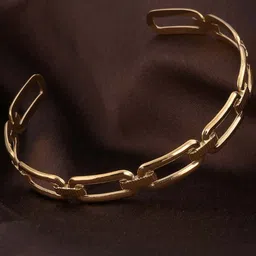 PALMONAS Gold-Plated Link Cuff Bracelet image 5