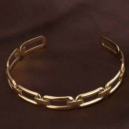 PALMONAS Gold-Plated Link Cuff Bracelet image 2