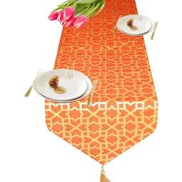 Pink Parrot Orange-Color Ethnic Motifs Printed Table Runners-image-35