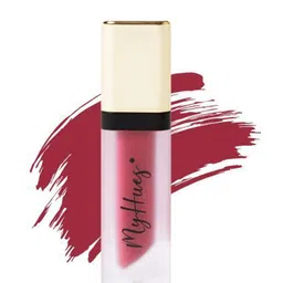 MyHues Comfort Matte Liquid Lipstick - 5 ml - Gulabi-picture-16