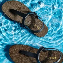 Paaduks Men's Brown Sling Back Sandals-image-1