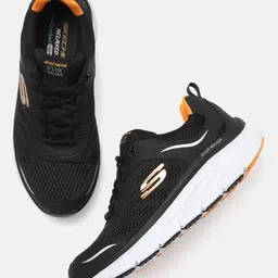 Skechers Men Black D'LUX WALKER Leather Sneakers-picture-11