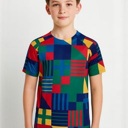 dostitch Boys Printed Dri-FIT Sports Jersey T-shirt-picture-7
