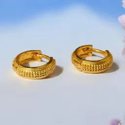 SHREE KRISHNA SHOPPING Unisex Gold-Plated Brass Earrings-picture-27