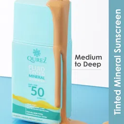 QUREZ Fluid Tinted Mineral Sunscreen SPF 50 PA++++ - 50 ml-picture-46