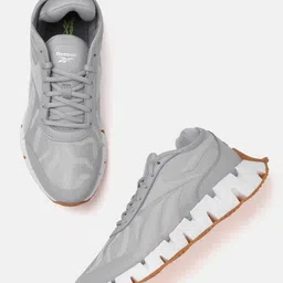 Reebok Women Grey Animal Woven Design Zig Dynamica 3.0 Running Shoes-picture-38