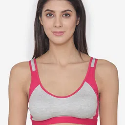 N-Gal Pack of 2 Solid Non-Wired Non Padded Sports Bras 11288484-1-11288486-1 image 4