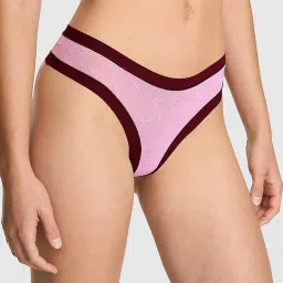 victoria's secret intimates Victoria's Secret PINK No-Show Thong Panty Pink-picture-14
