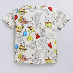 YK X Minute Mirth Boys Spongebob Printed T-shirt image 4