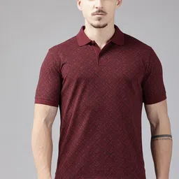 Park Avenue Printed Polo Collar T-shirt-picture-18
