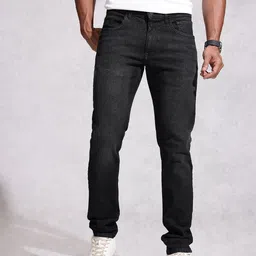 WROGN Men Slim Fit Light Fade Stretchable Jeans image 3