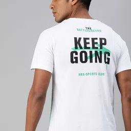 HRX by Hrithik Roshan Men White Back Printed Lifestyle Bio-Wash Round Neck Pure Cotton T-shirt-picture-18