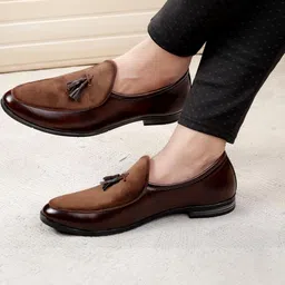 jetfighter Men Brown Leather Loafers-picture-41