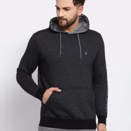Sporto Black Regular Fit Hooded Sweatshirt-picture-30