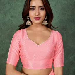 all about you Ethnic Motifs Mirror Work Pure Georgette Saree image 4