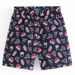 Honeyhap Premium 100% Cotton Woven Boxers Skateboard Print Pack of 2 - Red & Black image 2