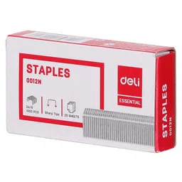 Deli Anti-Corrosion Stapler Pin 1000 Pieces - Silver image 3