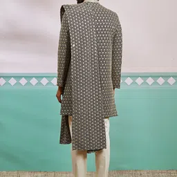 VASTRAMAY Embroidered Sherwani Set image 5