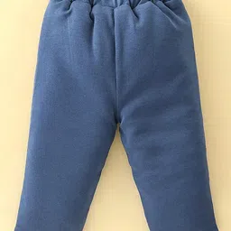 Wonderchild Full Sleeves Solid Hooded Jacket With Pant Set - Light Grey image 4