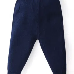 Babyhug Knitted Full Sleeves Pullover Sweater Set With Stripes Design - Multi Colour image 4