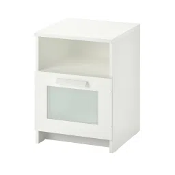 ikea brimnes Bedside table, white, 39x41 cm image 1