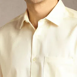 Louis Philippe Spread Collar Cotton Formal Shirt image 4