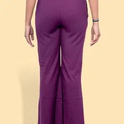 Kryptic Burgundy & Black Cotton Relaxed Fit Lounge Pants - Pack of 2 image 2