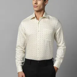 Louis Philippe Yellow Cotton Regular Fit Printed Shirt-picture-16