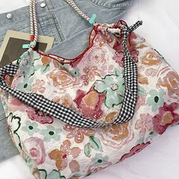 StyleCast Floral Printed Bucket Shoulder Bag-image-12