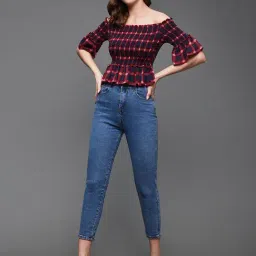 Miss Chase Multicolor Check Top image 4