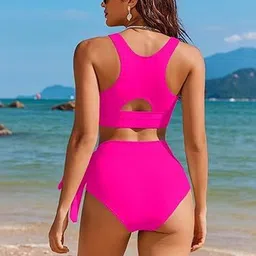 BEACH RIOT Round Neck Stretchable Swim Bikini Set image 5