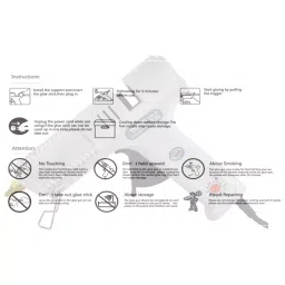Fadman 150 W Crown or Max Glue Gun with 15 Sticks White 11 mm Stick Dia., SH_FDCR150W-FDMAXCR-15ST image 5