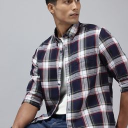 U.S. Polo Assn. Denim Co. Pure Cotton Checked Casual Shirt-picture-47