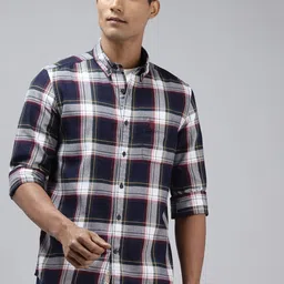 U.S. Polo Assn. Denim Co. Pure Cotton Checked Casual Shirt image 2