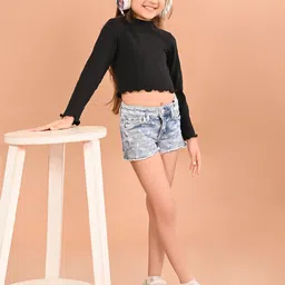 LilPicks High Neck Cotton Fitted Crop Top-picture-36