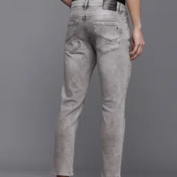 Louis Philippe Jeans Men Slim Fit Low-Rise Light Fade Stretchable Jeans image 4