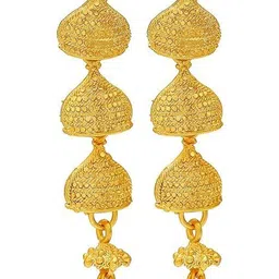 DZINETRENDZ Geometric Jhumkas Earrings-picture-15