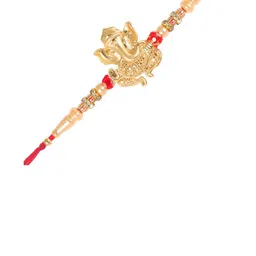 vivastri Vivastri's Premium Ganpati Rakhi For Brother & Lovely Sister-VIVA1109RKG-picture-20