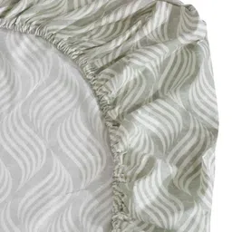 Aura Grey & Off White 300 TC King Bedsheet with 2 Pillow Covers 2.50 m x 2.20 m image 3