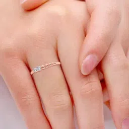 Candere by Kalyan Jewellers 18k Rose Gold & Diamond Ring for Women-picture-13