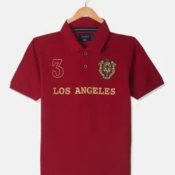 Octave Boys Graphic Printed Polo Collar Cotton T-shirt-picture-23