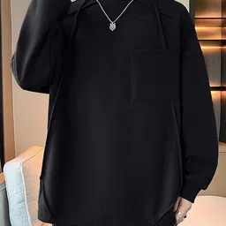 StyleCast x Revolte High Neck Drop-Shoulder Regular Pullover Sweatshirt image 4