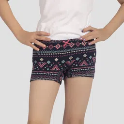 TRESNOVA Girls Pack Of 3 Floral Printed Mid-Rise Boxer-Style Briefs image 4